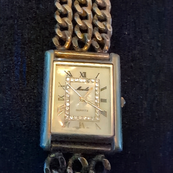 Moulin Quartz Gold Tones Chain Watch - Picture 1 of 9